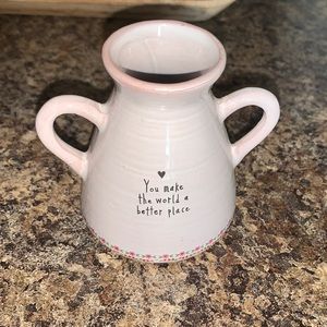 Artisan Bud Vase. Natural Life. "You Make The World A Better Place."